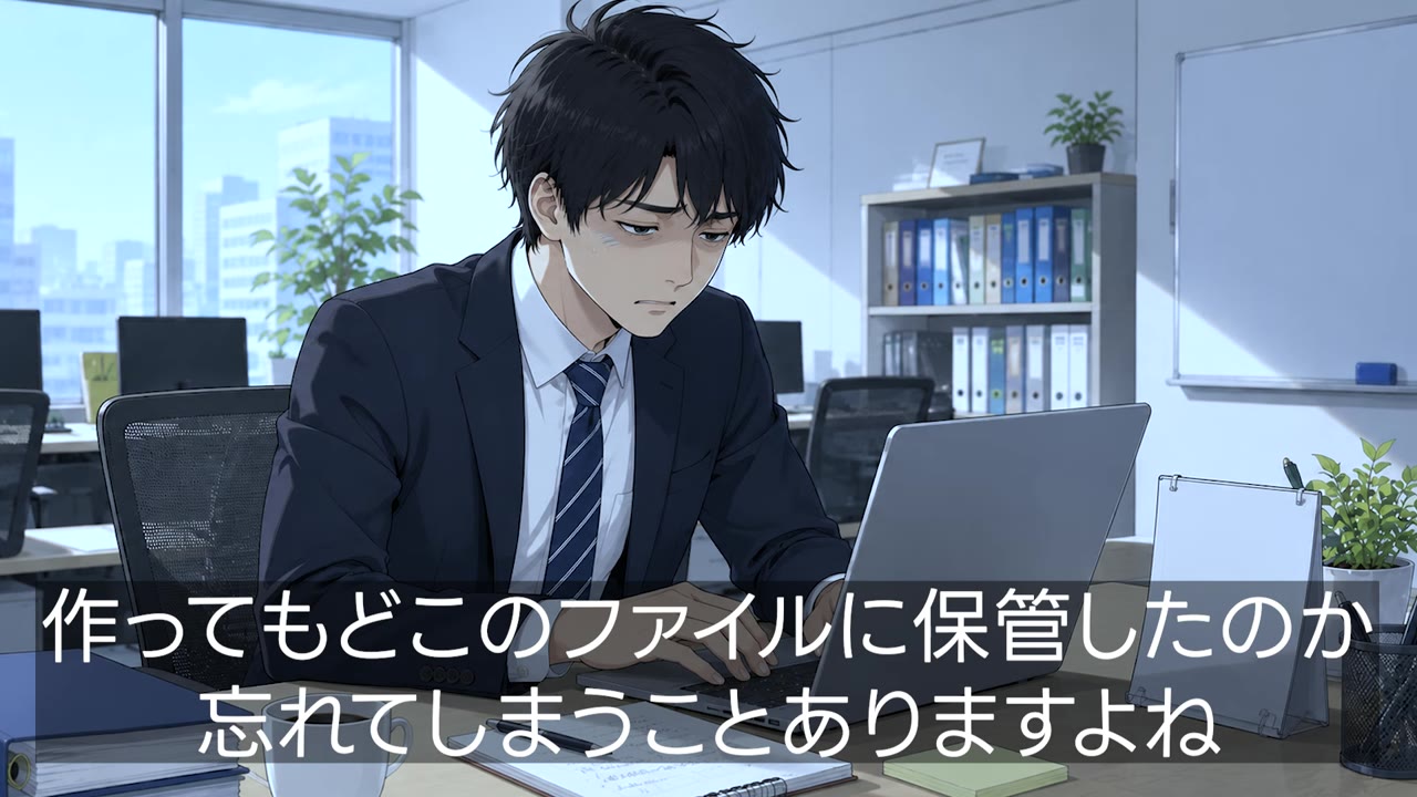 議事録を作ってもどこのフォルダに保管したのか忘れてしまう