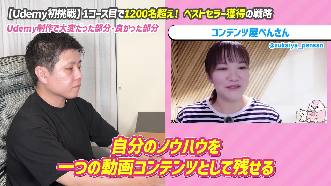 自分のノウハウを一つの動画コンテンツとして残せる