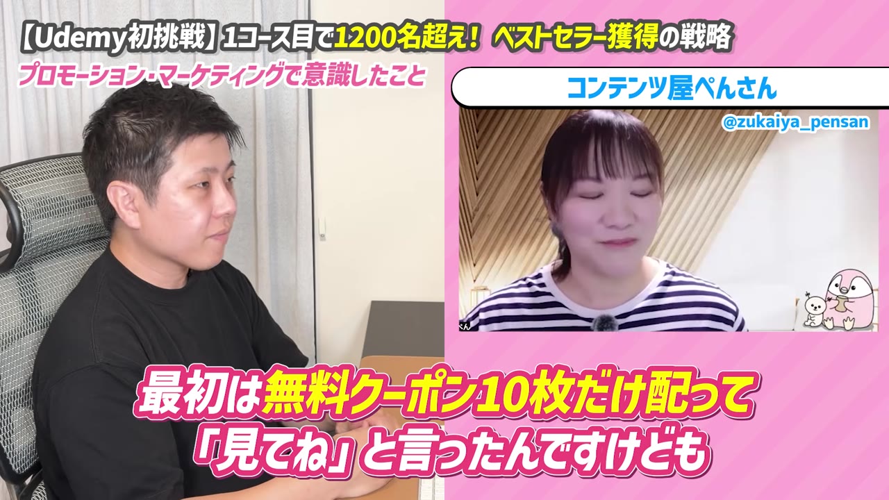 最初は無料クーポン10枚だけ配って「見てね」と言ったんですけども